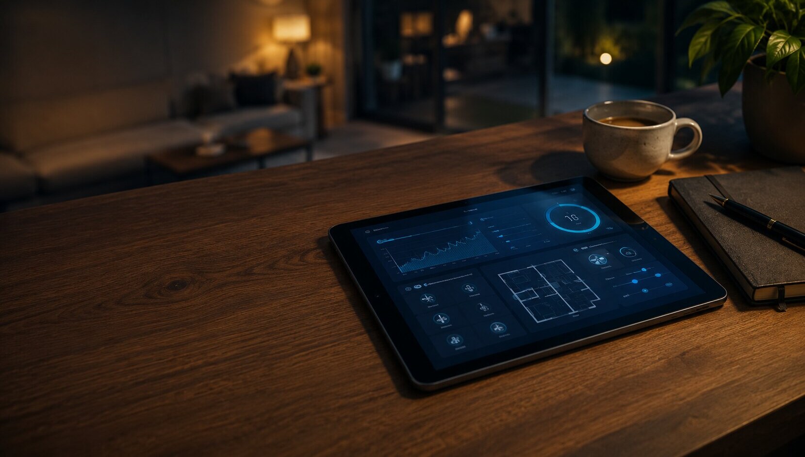 Tablet sterujący automatyką wentylacji